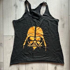 NWOT Stenciled “Darth Vader” tank top // Size XL